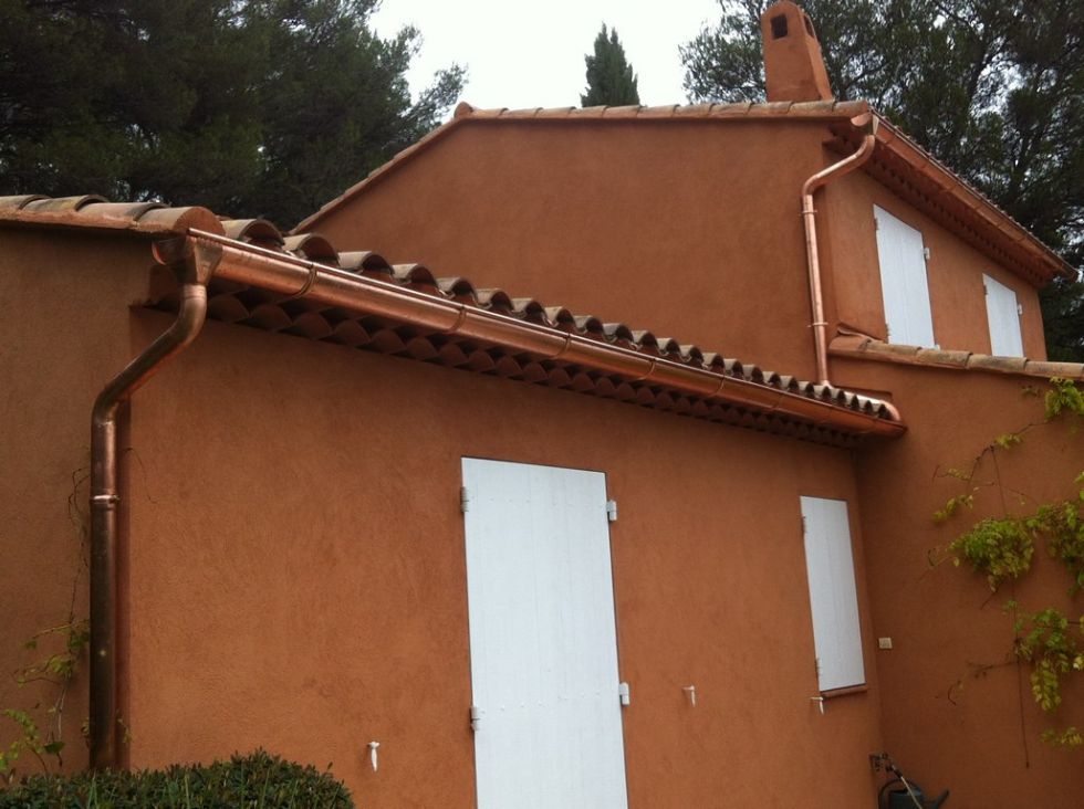 Gouttières en cuivre Aix en provence